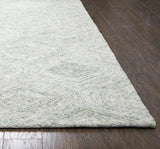 Chil Wool Green Hallway Kitchen Runner Rug Area Rugs LOOMLAN By LOOMLAN