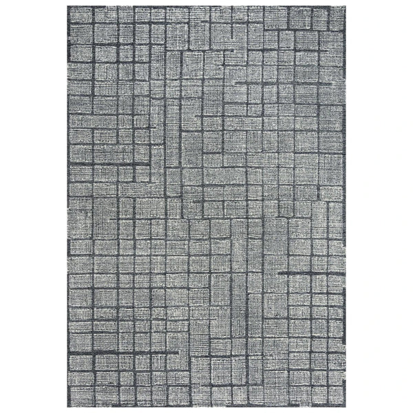 Chip Solid Charcoal Area Rugs For Living Room Area Rugs LOOMLAN By LOOMLAN