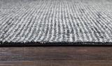 Chlo Wool Black Hallway Kitchen Runner Rug Area Rugs LOOMLAN By LOOMLAN