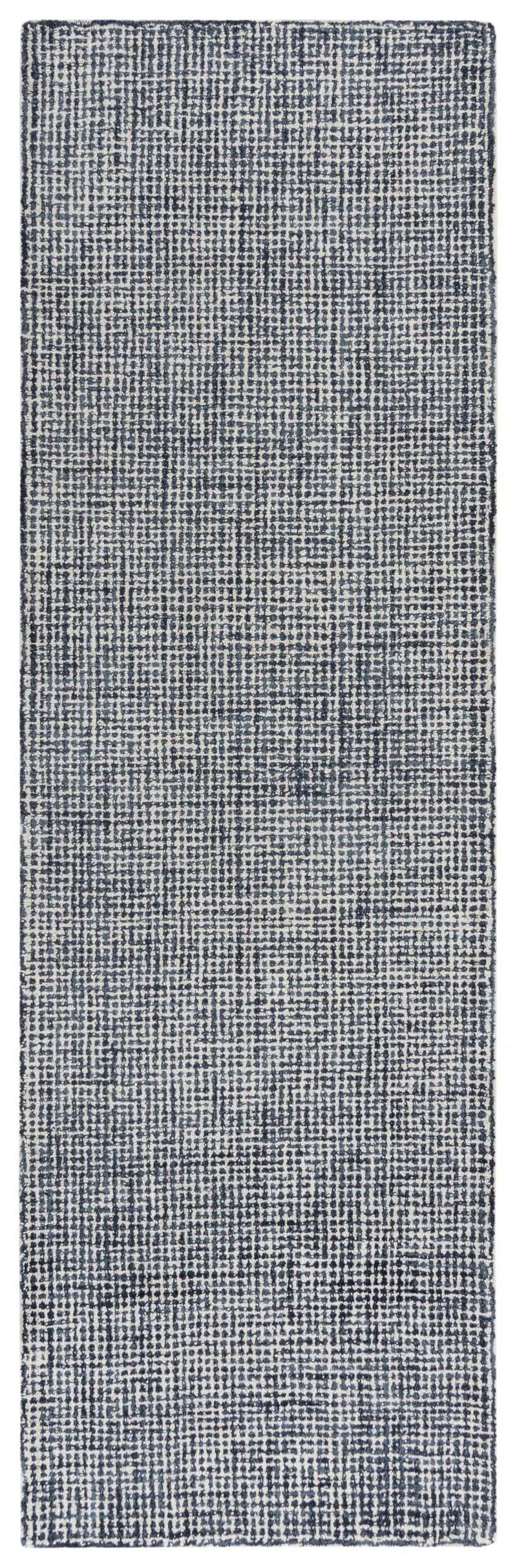 Chlo Wool Black Hallway Kitchen Runner Rug Area Rugs LOOMLAN By LOOMLAN