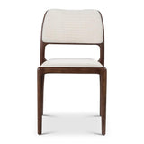 Chloe Fabric Upholstered Wooden Armless Side Chair Dining Chairs LOOMLAN By Urbia