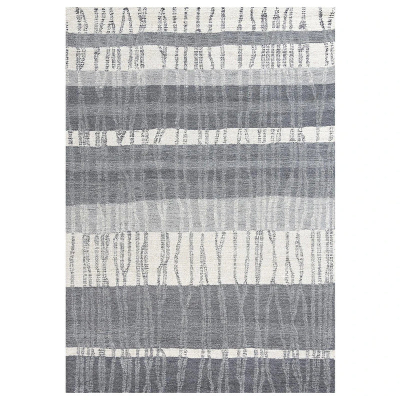 Choa Stripe Charcoal Area Rugs For Living Room Area Rugs LOOMLAN By LOOMLAN