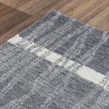 Choa Stripe Charcoal Area Rugs For Living Room Area Rugs LOOMLAN By LOOMLAN