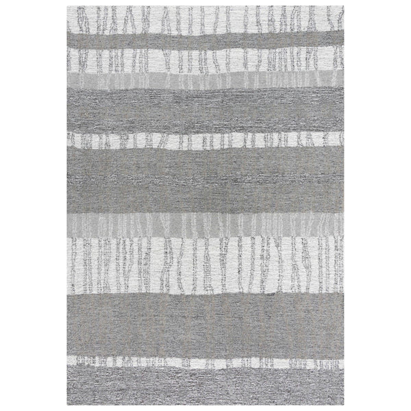 Choi Stripe Gray Area Rugs For Living Room Area Rugs LOOMLAN By LOOMLAN