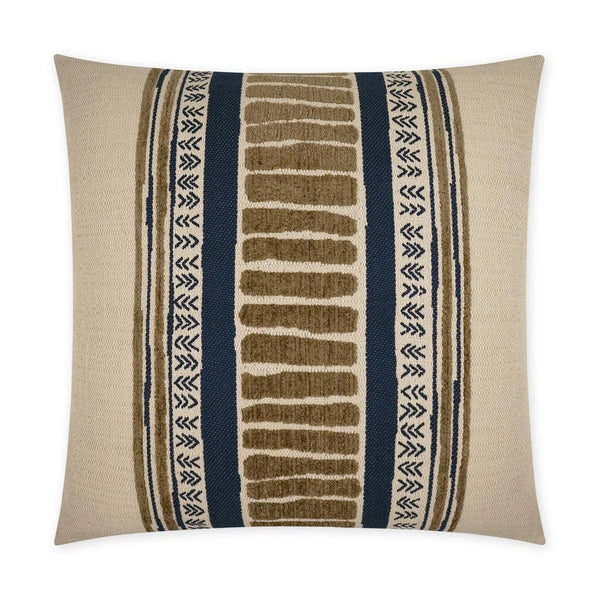 Cholula Indigo Brown Throw Pillow With Insert Throw Pillows LOOMLAN By D.V. Kap