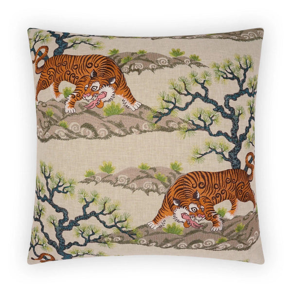 Chonburi Oasis Multi Color Throw Pillow With Insert Throw Pillows LOOMLAN By D.V. Kap