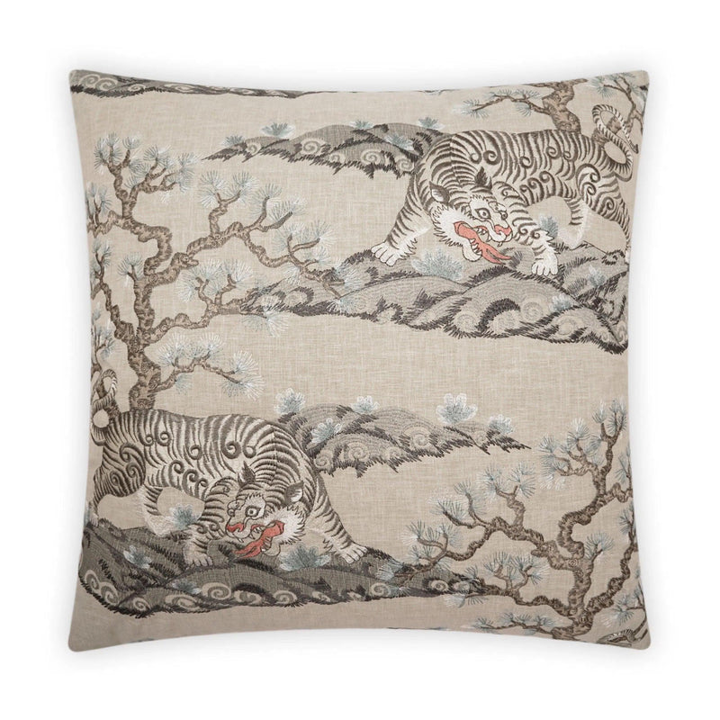 Chonburi Zen Brown Throw Pillow With Insert Throw Pillows LOOMLAN By D.V. Kap