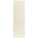 Chos Wool White Hallway Kitchen Runner Rug Area Rugs LOOMLAN By LOOMLAN