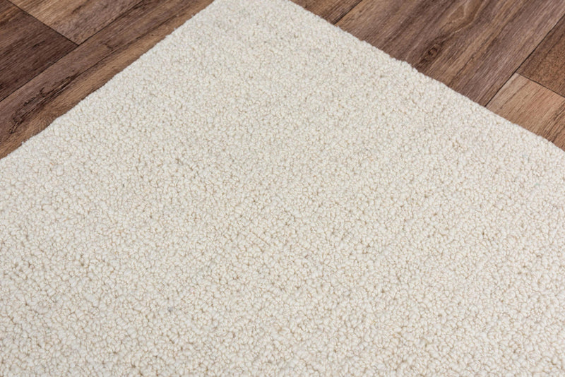 Chos Wool White Hallway Kitchen Runner Rug Area Rugs LOOMLAN By LOOMLAN