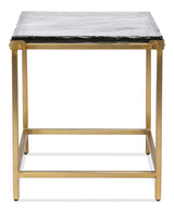 Christian Iron Gold Square Side Table Side Tables LOOMLAN By Sarreid