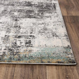 Chub Abstract Blue Kitchen Hallway Runner Rug Area Rugs LOOMLAN By LOOMLAN