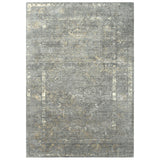 Chuc Border Gray Large Area Rugs For Living Room Area Rugs LOOMLAN By LOOMLAN