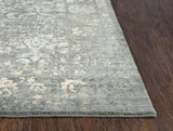 Chuc Border Gray Large Area Rugs For Living Room Area Rugs LOOMLAN By LOOMLAN