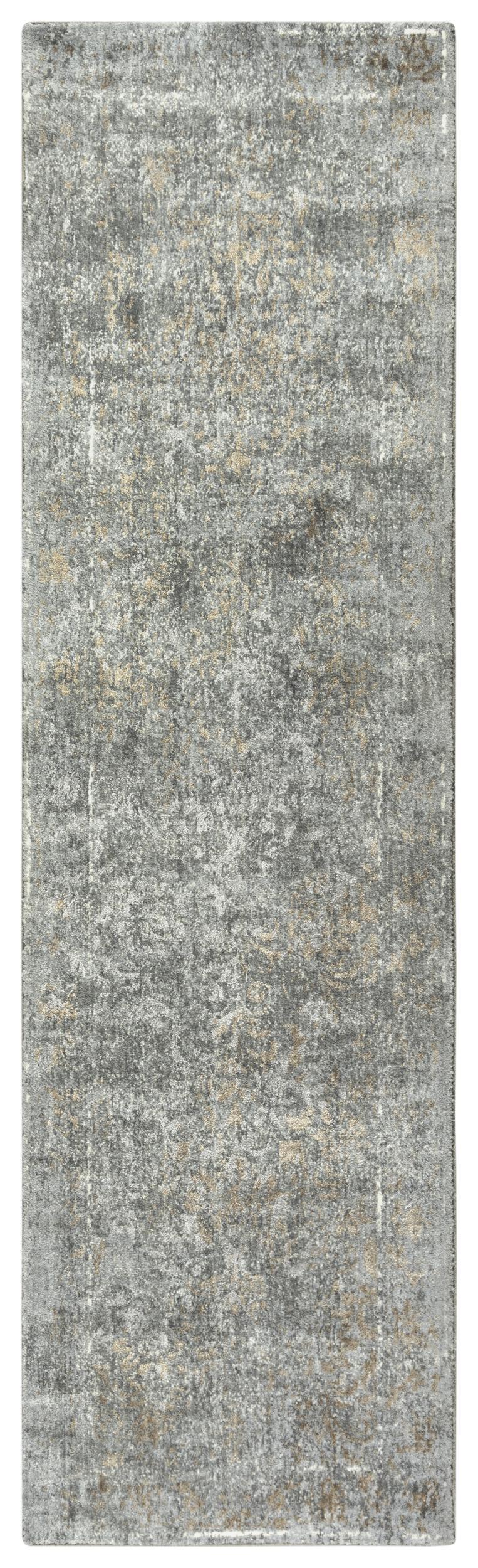 Chuc Border Gray Large Area Rugs For Living Room Area Rugs LOOMLAN By LOOMLAN