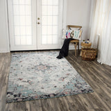 Chuk Medallion Gray Kitchen Hallway Runner Rug Area Rugs LOOMLAN By LOOMLAN