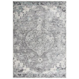 Chun Medallion Gray Kitchen Hallway Runner Rug Area Rugs LOOMLAN By LOOMLAN