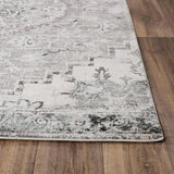 Chun Medallion Gray Kitchen Hallway Runner Rug Area Rugs LOOMLAN By LOOMLAN