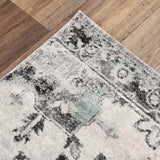 Chun Medallion Gray Kitchen Hallway Runner Rug Area Rugs LOOMLAN By LOOMLAN