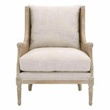 Churchill Club Chair Bisque Natural Gray Birch Cane Accent Chairs LOOMLAN By Essentials For Living