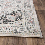 Chuu Medallion Black Kitchen Hallway Runner Rug Area Rugs LOOMLAN By LOOMLAN