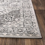 Cian Medallion Gray Kitchen Hallway Runner Rug Area Rugs LOOMLAN By LOOMLAN