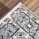 Cian Medallion Gray Kitchen Hallway Runner Rug Area Rugs LOOMLAN By LOOMLAN