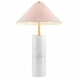 Ciara Table Lamp Beige & White Table Lamps LOOMLAN By Zuo Modern