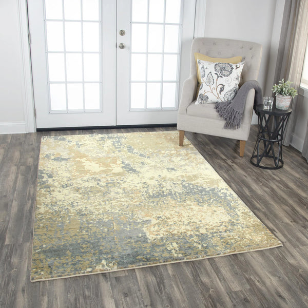 Ciba Abstract Beige Large Area Rugs For Living Room Area Rugs LOOMLAN By LOOMLAN