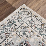 Cici Medallion White Kitchen Hallway Runner Rug Area Rugs LOOMLAN By LOOMLAN