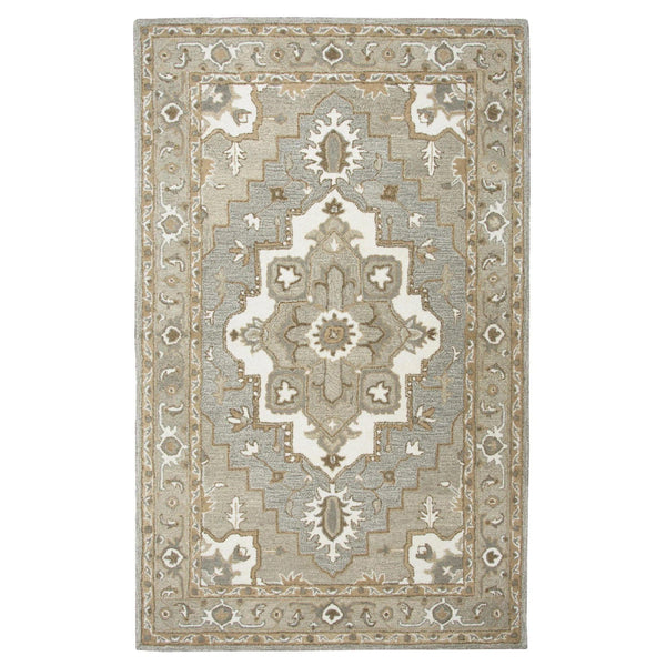 Cira Oriental Medallion Gray Large Area Rugs For Living Room Area Rugs LOOMLAN By LOOMLAN