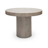 Circa Fiber Reinforced Concrete Round Counter Table Outdoor Counter Tables LOOMLAN By Urbia