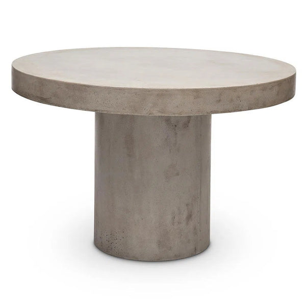 Circa Fiber Reinforced Concrete Round Dining Table Outdoor Dining Tables LOOMLAN By Urbia