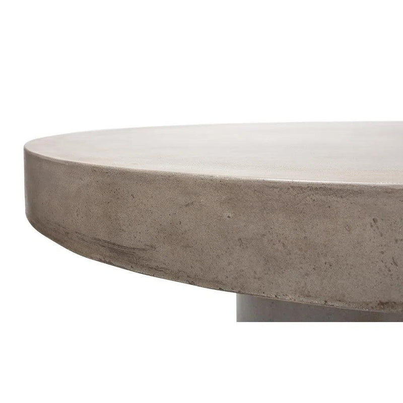 Circa Fiber Reinforced Concrete Round Dining Table Outdoor Dining Tables LOOMLAN By Urbia