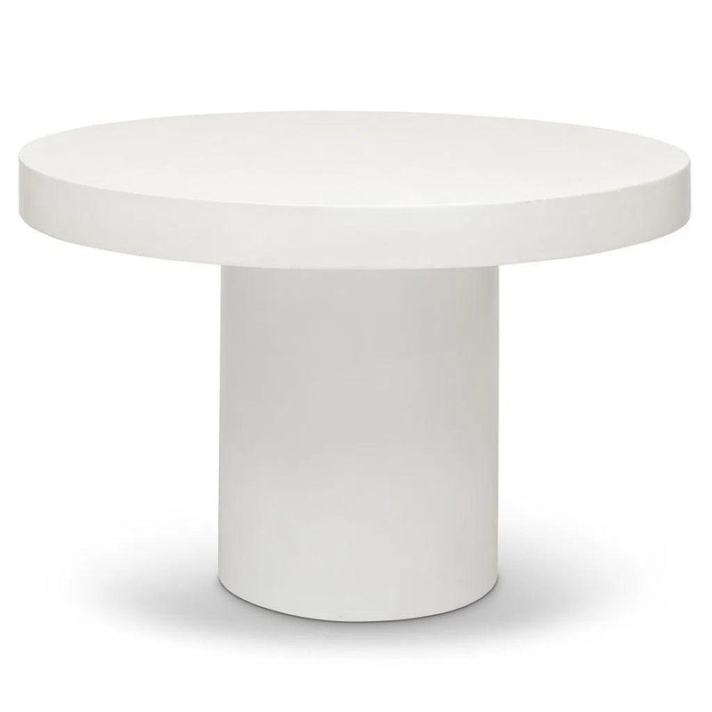 Circa Fiber Reinforced Concrete Round Dining Table Outdoor Dining Tables LOOMLAN By Urbia