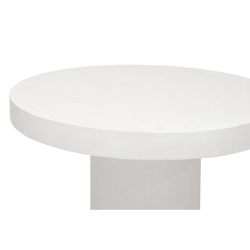 Circa Fiber Reinforced Concrete Round Dining Table Outdoor Dining Tables LOOMLAN By Urbia