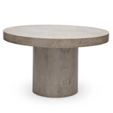 Circa Fiber Reinforced Concrete Round Dining Table Outdoor Dining Tables LOOMLAN By Urbia