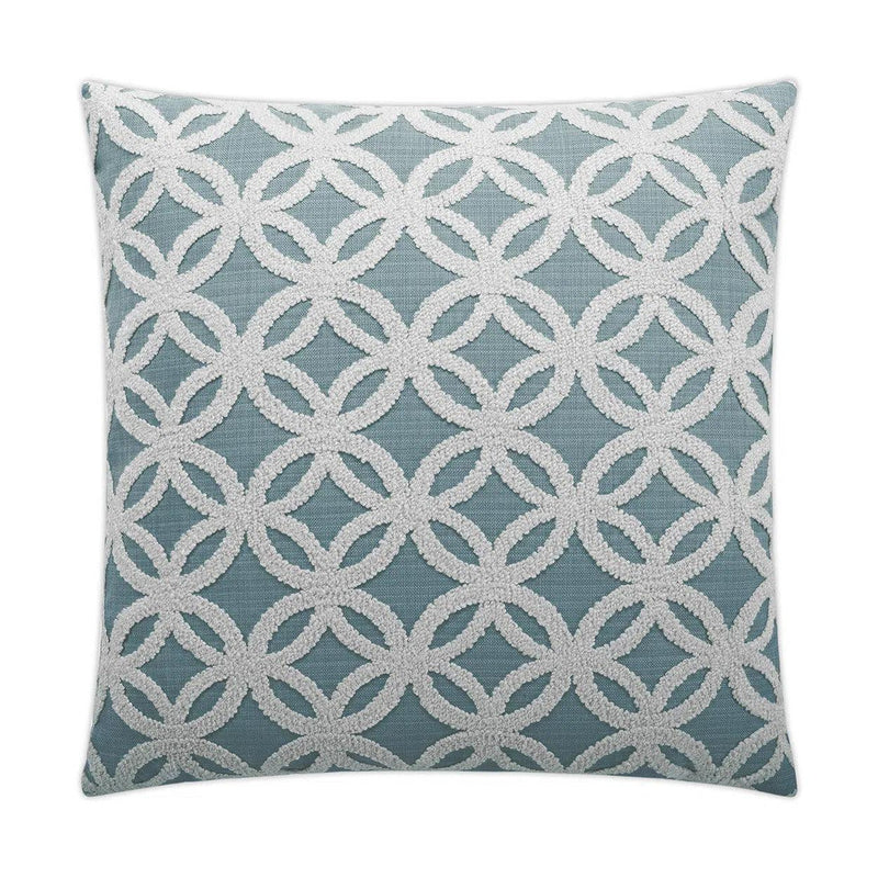 Circumvent Blue Throw Pillow With Insert Throw Pillows LOOMLAN By D.V. Kap