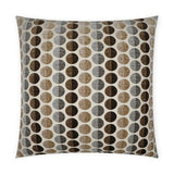 Circus Cafe© Dots Brown Tan Taupe Large Throw Pillow With Insert Throw Pillows LOOMLAN By D.V. Kap