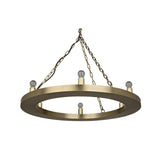 Ciro Metal Chandelier With Brass Finish Chandeliers LOOMLAN By Noir