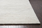 Cise Geometric Ivory Large Area Rugs For Living Room Area Rugs LOOMLAN By LOOMLAN