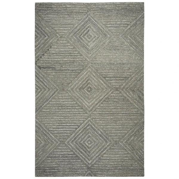 Cito Geometric Gray Large Area Rugs For Living Room Area Rugs LOOMLAN By LOOMLAN