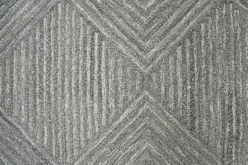 Cito Geometric Gray Large Area Rugs For Living Room Area Rugs LOOMLAN By LOOMLAN