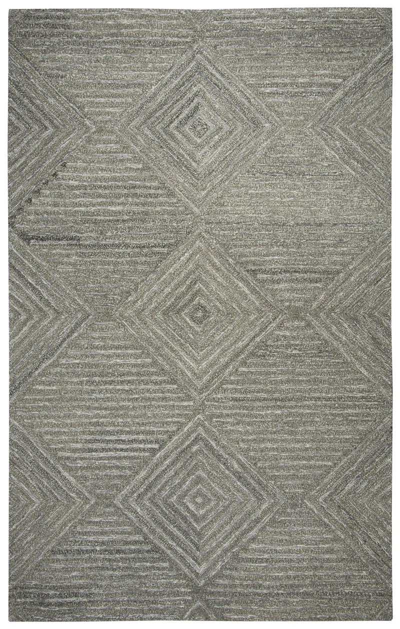 Cito Geometric Gray Large Area Rugs For Living Room Area Rugs LOOMLAN By LOOMLAN