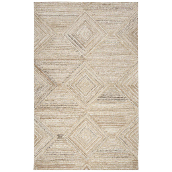 Clac Geometric Tan Large Area Rugs For Living Room Area Rugs LOOMLAN By LOOMLAN