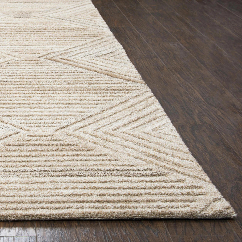 Clac Geometric Tan Large Area Rugs For Living Room Area Rugs LOOMLAN By LOOMLAN