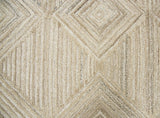 Clac Geometric Tan Large Area Rugs For Living Room Area Rugs LOOMLAN By LOOMLAN