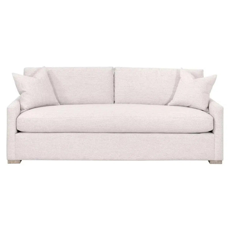 Clara 86" Slim Arm Queen Sleeper Sofa Performance Feather Fill Sofas & Loveseats LOOMLAN By Essentials For Living