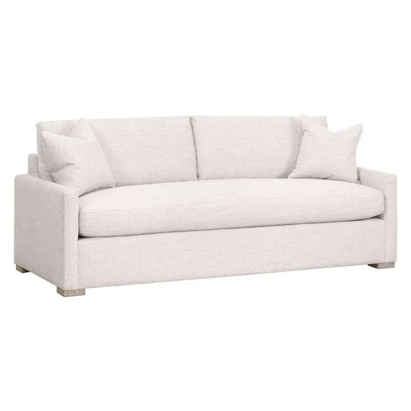 Clara 86" Slim Arm Queen Sleeper Sofa Performance Feather Fill Sofas & Loveseats LOOMLAN By Essentials For Living