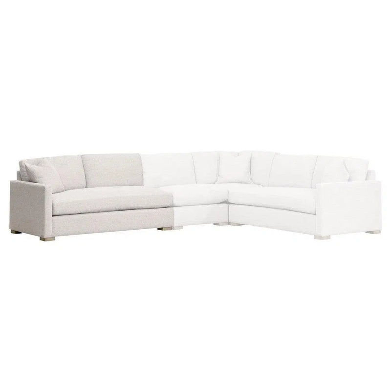 Clara Modular 2-Seat Left Slim Arm Sofa Performance& Feather Modular Components LOOMLAN By Essentials For Living