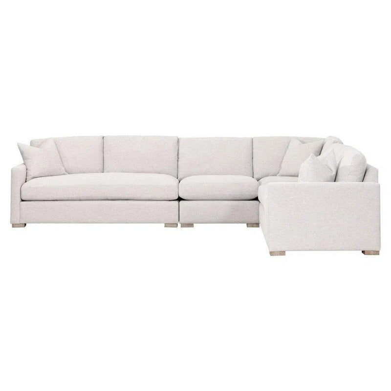 Clara Modular 2-Seat Left Slim Arm Sofa Performance& Feather Modular Components LOOMLAN By Essentials For Living